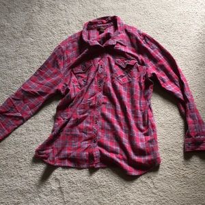 Button down flannel shirt